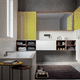 mueble de baño contemporáneo / para uso residencial / de madera / lacado