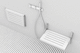 asiento de ducha abatible / de pared / de acero inoxidable / de madera