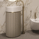 lavabo con base / de Corian® / de mármol / de madera