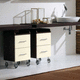 mueble de baño contemporáneo / de madera / con cajón / con ruedas