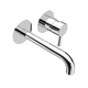 grifo monomando para lavabo / de pared / de metal cromado / de baño