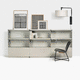 estantería modular / biombo / contemporánea / de acero con revestimiento en polvo
