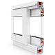 ventana de PVC / corredera / con vidrio doble / con aislamiento térmico