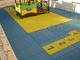 pavimento de caucho / para parque infantil / aspecto baldosa / de alta eficacia