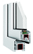 ventana de PVC / abatible / con vidrio doble / de corte térmico