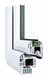 ventana de PVC / abatible / con vidrio doble