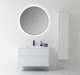 mueble de lavabo suspendido / MDF / de mineral compuesto / contemporáneo