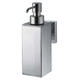 dispensador de jabón para uso residencial / de pared / de acero inoxidable / manual