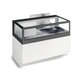 vitrina refrigerada mostrador / para pastelería / de acero inoxidable / negra