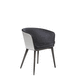 silla de comedor contemporánea / de interior / de tejido / de cuero