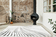 alfombra contemporánea / con motivos decorativos / de Tencel® / rectangular