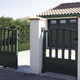 puerta para jardín de aluminio