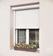 contraventana con captadores solares / enrollable / de aluminio / de PVC