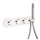grifo monomando para ducha / de pared / termostático / de metal cromado