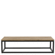 mesa de centro contemporánea / de madera / de acero pintado / rectangular