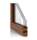 ventana de madera / abatible / con vidrio triple