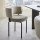 silla contemporánea / de interior / de tejido / de cuero