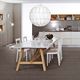 mesa contemporánea / de fresno / de mármol / rectangular