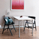 mesa contemporánea / de laminado de alta presión / de plástico / con base metálica