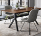 silla de comedor contemporánea / de terciopelo / de cuero / con base de acero