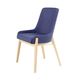 silla contemporánea / de interior / de tejido / de metal cromado