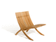 sillón bajo contemporáneo / de teca / de jardín / para el sector profesional