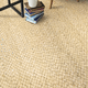 alfombra contemporánea / con motivos decorativos / de yute / rectangular