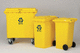 contenedor de basura / de plástico / con ruedas / contemporáneo