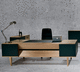 escritorio ejecutivo / contemporáneo / de madera / para el sector profesional