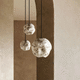 lámpara suspendida / de latón / de cristal de Murano / contemporánea