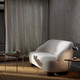 sofá contemporáneo / interior / de espuma / de poliéster
