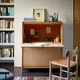 secreter contemporáneo / de roble / de contrachapado / con espacio de almacenamiento