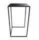 mesa alta contemporánea / de metal / rectangular / apilable