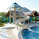 tobogán giratorio / para piscina pública / de acero inoxidable