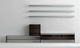 mueble de televisión contemporáneo / lowboards / de madera / de vidrio