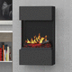chimenea eléctrica / de pared / Cara única / hogar abierto
