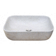 lavabo sobre mueble / de piedra natural / rectangular / contemporáneo