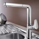 grifo monomando de repisa / de metal / para cocina / con 1 orificio