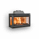 chimenea insertable de 3 caras / de leña