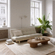 sofá cama / contemporáneo / para salón / de tejido