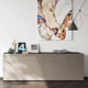 aparador de pared / contemporáneo / de madera lacada / con estante