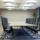 sillón de oficina contemporáneo / de cuero / de aluminio / tapizado