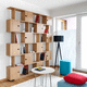 estantería de pared / modular / contemporánea / de abedul