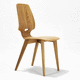 silla contemporánea / de interior / de fresno / de haya