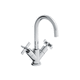 grifo monomando para lavabo / de repisa / de metal cromado / de baño