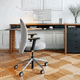 silla de oficina contemporánea / de interior / de tejido / de cuero