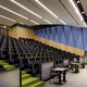 butaca de auditorio contemporáneo / de tejido / de contrachapado / de laminado de alta presión