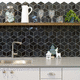 mosaico brillante / de interior / de baño / para cocina