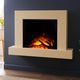chimenea eléctrica / de pared / Cara única / hogar cerrado