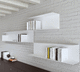 estantería de pared / contemporánea / de metal / para el sector profesional